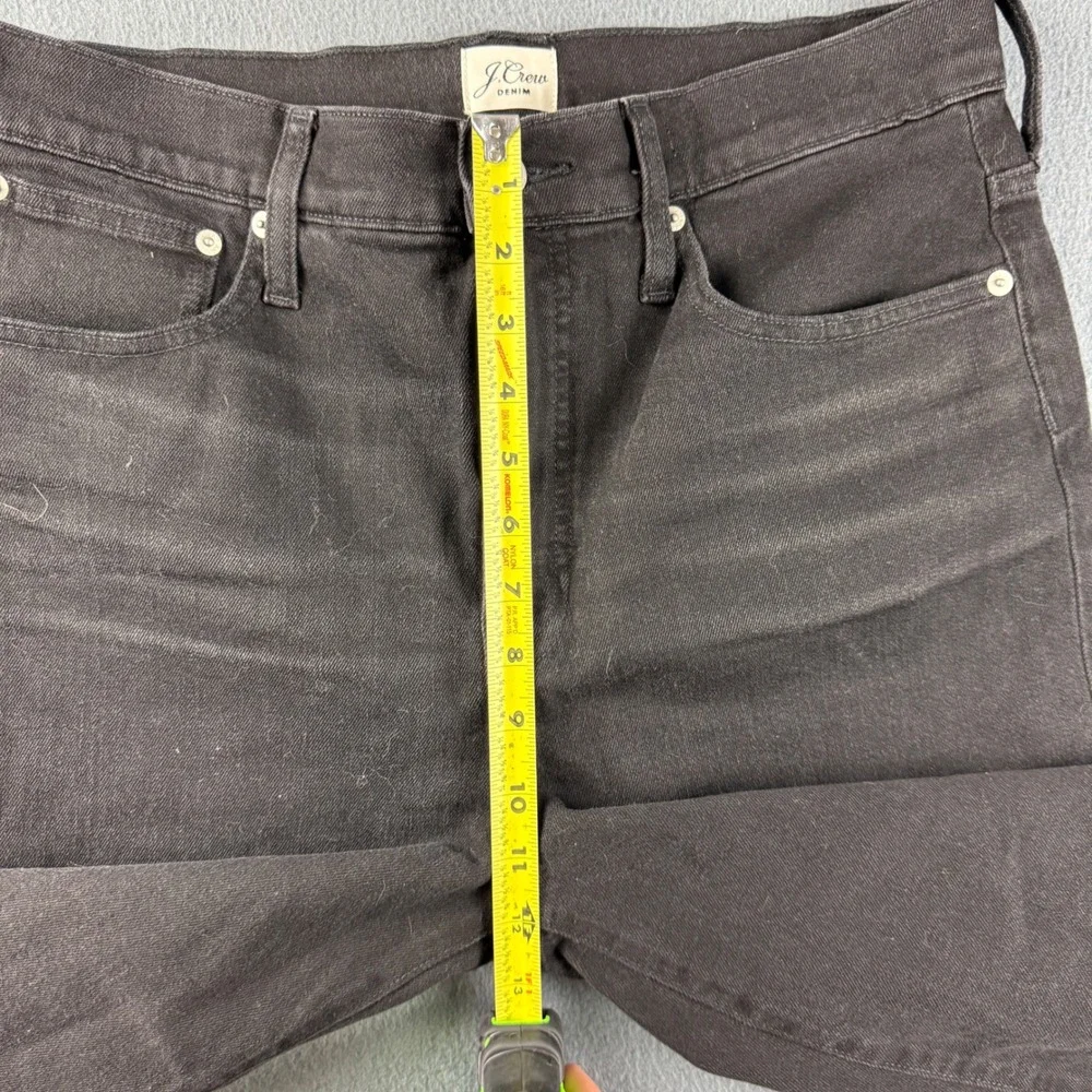 J Crew Jeans Women's 30 Black Slim Wide Leg Stretch Y2K Baggy Hipster Relaxed
